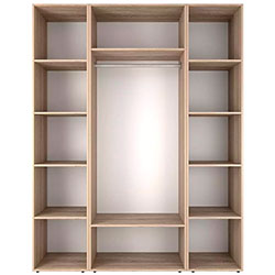 Фото Шафа розпашна комбінована №16 Light Дуб Сонома