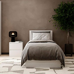 Фото Ліжко 90x200 Light Білий Діамант