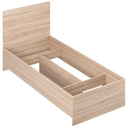 Фото Ліжко 90x200 Light Дуб Сонома