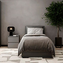 Фото Ліжко 90x200 Light Графіт