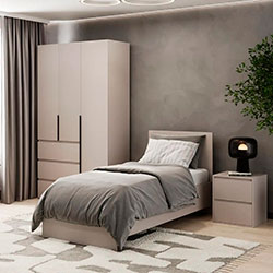 Фото Ліжко 90x200 Light Кашемір