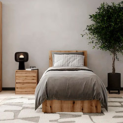 Фото Ліжко 90x200 Light Дуб Евок