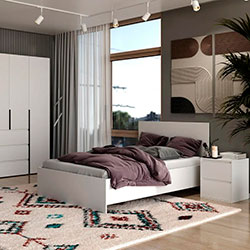 Фото Ліжко 140x200 Light Білий Діамант