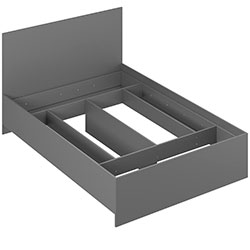 Фото Ліжко 140x200 Light Графіт