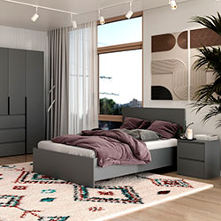 Фото Ліжко 140x200 Light Графіт