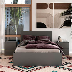 Фото Ліжко 140x200 Light Графіт