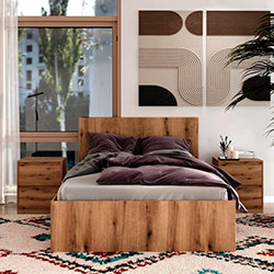 Фото Ліжко 140x200 Light Дуб Евок