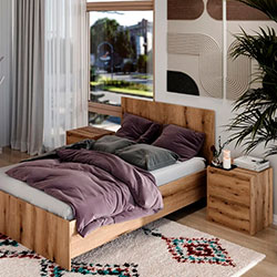 Фото Ліжко 140x200 Light Дуб Евок