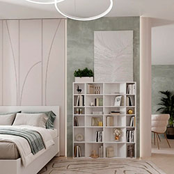 Фото Стелаж відкритий №1 Light Білий Діамант