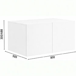 Антресоль до шафи №1 Light Білий Діамант