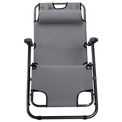 Фото Шезлонг Круїз Чорний Сірий