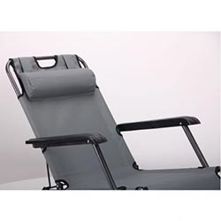 Фото Шезлонг Круїз Чорний Сірий