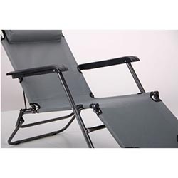 Фото Шезлонг Круїз Чорний Сірий