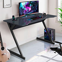 Фото Стіл комп’ютерний Dexter DX1200 Чорний Графіт + Антрацит