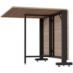 Фото Стіл розкладний Fold 2 FL2 1400 Чорний + Дуб Сонома