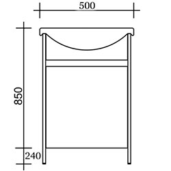 Фото Тумба 50 під умивальник Артеко 50 Fine / Файн Дуб Сонома