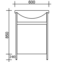 Фото Тумба 60 під умивальник Артеко 60 Fine / Файн Дуб Сонома