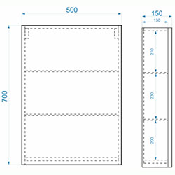 Фото Дзеркальна шафа Standard 55