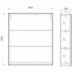 Фото Дзеркальна шафа Standard 60