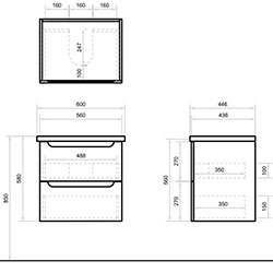 Фото Тумба Sofi / Софі 60 Навісна