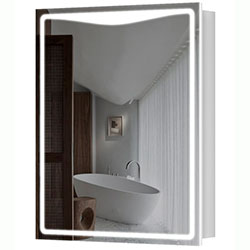 Дзеркальна шафа Savoy / Савойя 60 з LED підсвічуванням Білий