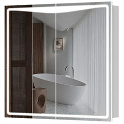 Дзеркальна шафа Savoy / Савойя 80 з LED підсвічуванням Білий