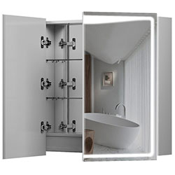 Фото Дзеркальна шафа Savoy / Савойя 80 з LED підсвічуванням Білий