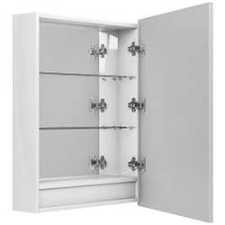 Фото Дзеркальна шафа Modena / Модена 55 з LED підсвічуванням Білий