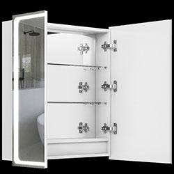 Фото Дзеркальна шафа Modena / Модена з LED підсвічуванням 70 Білий