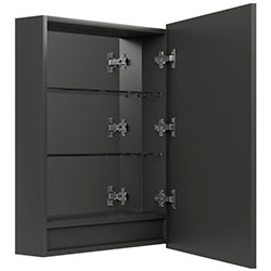 Фото Дзеркальна шафа Modena / Модена з LED підсвічуванням 60 Графіт