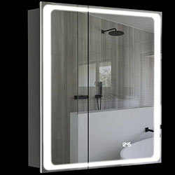 Фото Дзеркальна шафа Modena / Модена з LED підсвічуванням 70 Графіт