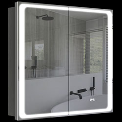 Дзеркальна шафа Modena / Модена з LED підсвічуванням 80 Графіт