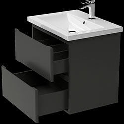 Фото Тумба Teffi / Теффі консольна Комо 60 Графіт