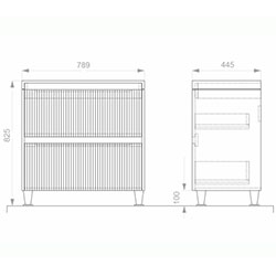 Фото Тумба Apollo / Аполлон 80 на ніжках Lux Білий