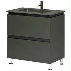 Тумба Loretto / Лоретто 100 на ніжках Plaza Graphite