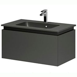 Тумба Loretto / Лоретто 80 консольна Plaza Graphite