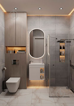 Фото Тумба Mini / Міні 55 з умивальником 55 Білий