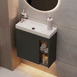 Фото Тумба Mini / Міні 55 з умивальником 55 Графіт