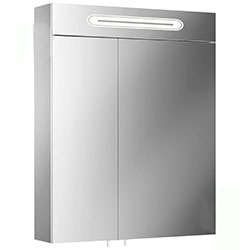 Дзеркальна шафа Slim / Слім з підсвічуванням 60 Білий