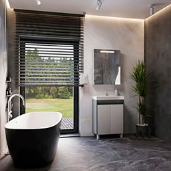 Фото Дзеркальна шафа Slim / Слім з підсвічуванням 80 Білий