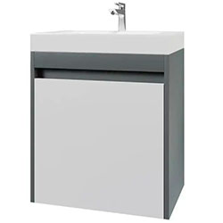 Тумба Slim / Слім 50 консольна Білий + Графіт