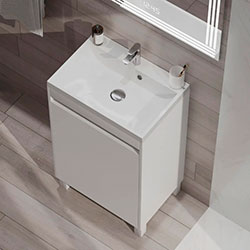 Фото Тумба Slim / Слім 50 на ніжках 1 дверка Білий