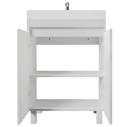 Фото Тумба Slim / Слім 55 на ніжках 2 дверки Білий