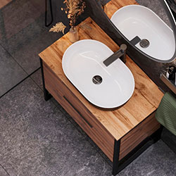 Фото Тумба Bergamo / Бергамо 80 на ніжках Дуб Аппалачі під умивальник