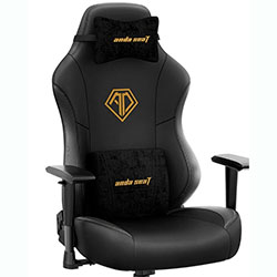 Фото Крісло ігрове Phantom 3 Black/Gold Size L