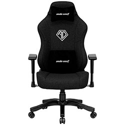 Крісло ігрове Phantom 3 Black Fabric Size L