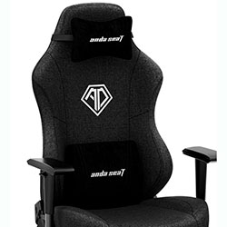 Фото Крісло ігрове Phantom 3 Black Fabric Size L