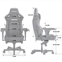 Фото Крісло ігрове Kaiser 4 Льон Grey Fabric Size XL