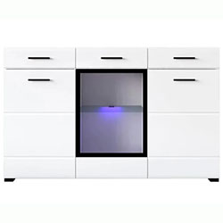 Фото Комод KOM1W2D2S Арктика / Arctic Німфея альба + Білий Глянець