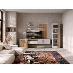 Фото Вітрина REG1W Монтеро / Montero Кашемір + Канелла Страта Натурал